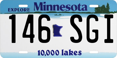 MN license plate 146SGI