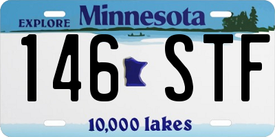 MN license plate 146STF