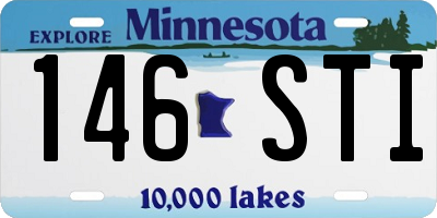 MN license plate 146STI