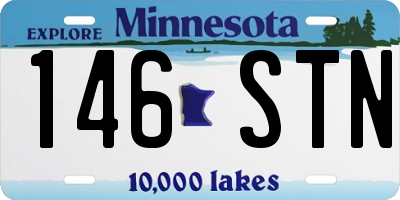 MN license plate 146STN