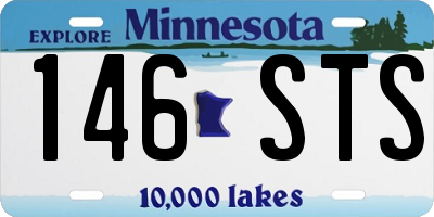 MN license plate 146STS