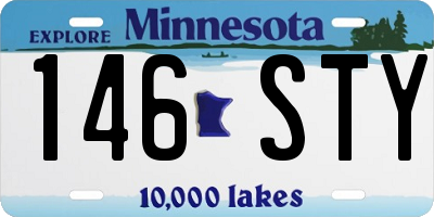 MN license plate 146STY