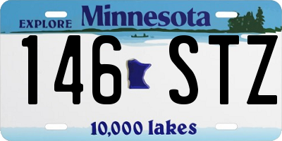 MN license plate 146STZ