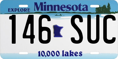 MN license plate 146SUC
