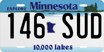 MN license plate 146SUD