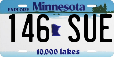 MN license plate 146SUE