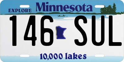 MN license plate 146SUL