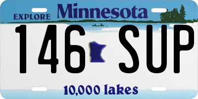MN license plate 146SUP