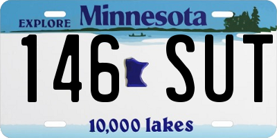 MN license plate 146SUT