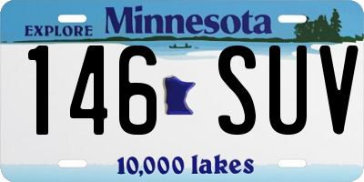 MN license plate 146SUV