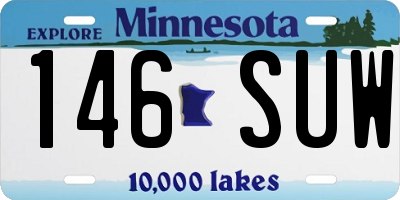MN license plate 146SUW