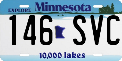 MN license plate 146SVC