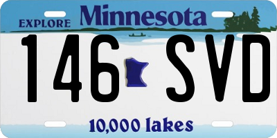 MN license plate 146SVD