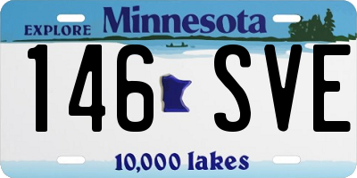 MN license plate 146SVE
