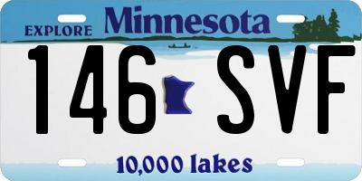 MN license plate 146SVF