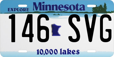 MN license plate 146SVG
