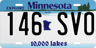 MN license plate 146SVO