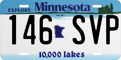 MN license plate 146SVP