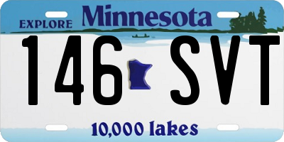 MN license plate 146SVT
