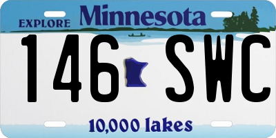 MN license plate 146SWC