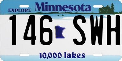 MN license plate 146SWH