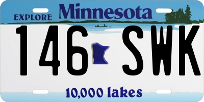 MN license plate 146SWK