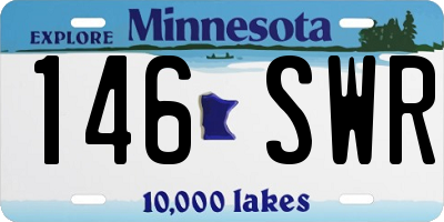 MN license plate 146SWR