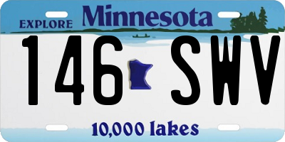 MN license plate 146SWV
