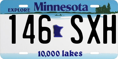 MN license plate 146SXH