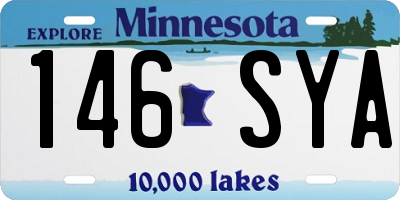MN license plate 146SYA