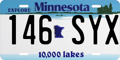 MN license plate 146SYX