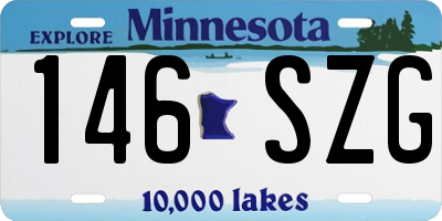 MN license plate 146SZG