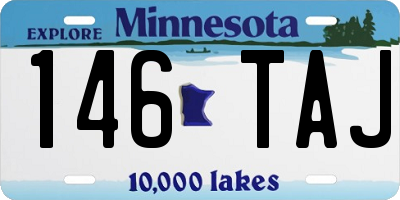 MN license plate 146TAJ