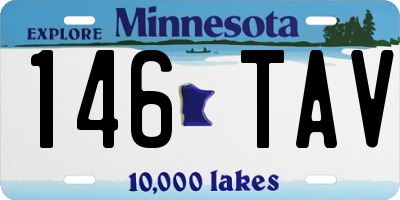 MN license plate 146TAV