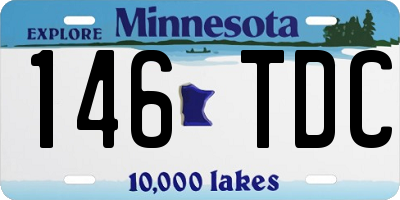 MN license plate 146TDC