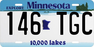 MN license plate 146TGC
