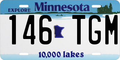 MN license plate 146TGM