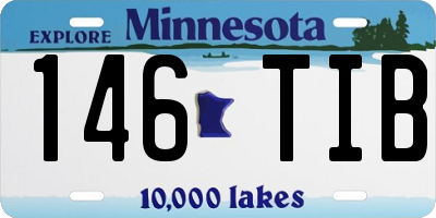MN license plate 146TIB