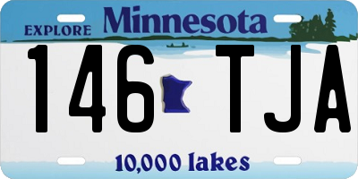 MN license plate 146TJA