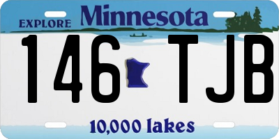 MN license plate 146TJB