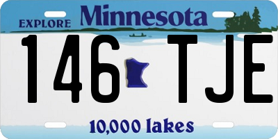 MN license plate 146TJE