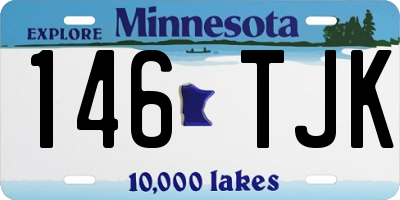 MN license plate 146TJK