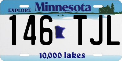 MN license plate 146TJL