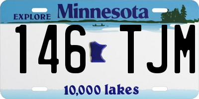 MN license plate 146TJM
