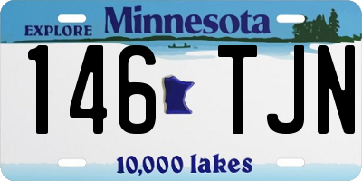 MN license plate 146TJN