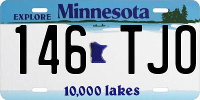 MN license plate 146TJO