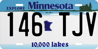 MN license plate 146TJV