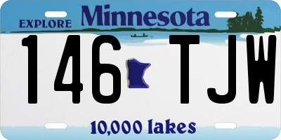 MN license plate 146TJW