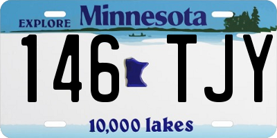 MN license plate 146TJY