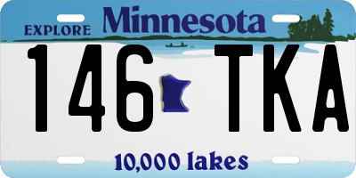 MN license plate 146TKA